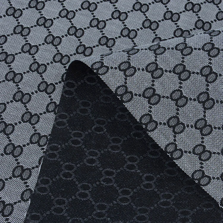 In Stock 5 Colors Eight Word Numbers Polyester Cotton Woven Shoe Jacquard Fabric for Bags Clothing