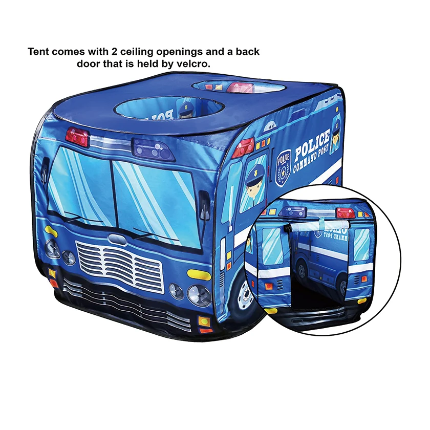 Portable Police Car Play Tent for Kids