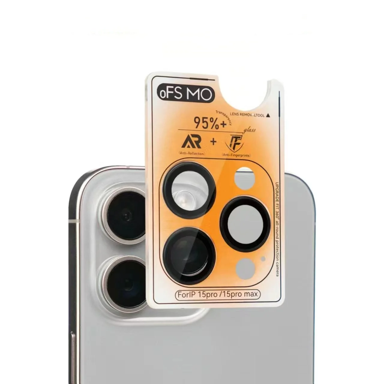 thumbnail image 2 of Metal + Tempered Glass Camera Protector For IPhone 15 16 Pro Max 14 13 12 - Multicolor 2 of 5