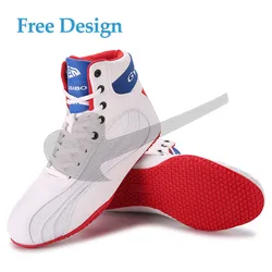 Оптовая продажа, профессиональная боксерская обувь для борьбы, тренировочные ботинки, спортивные кроссовки