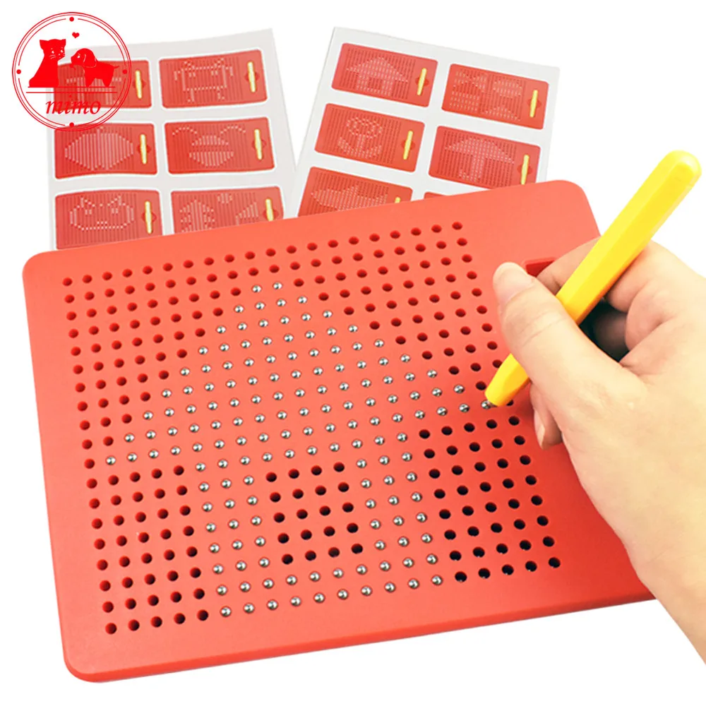 Erasable Doodle Writing Drawing Pad for Kids YOOAP 380 Magnets Magnetic Drawing Board Magnetic Pads Includes a Pen & 10 Pattern Cards Black 