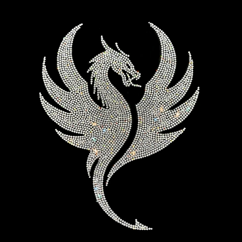 crystal crown design iron on transfer applique motifs strass rhinestone logo for fabric