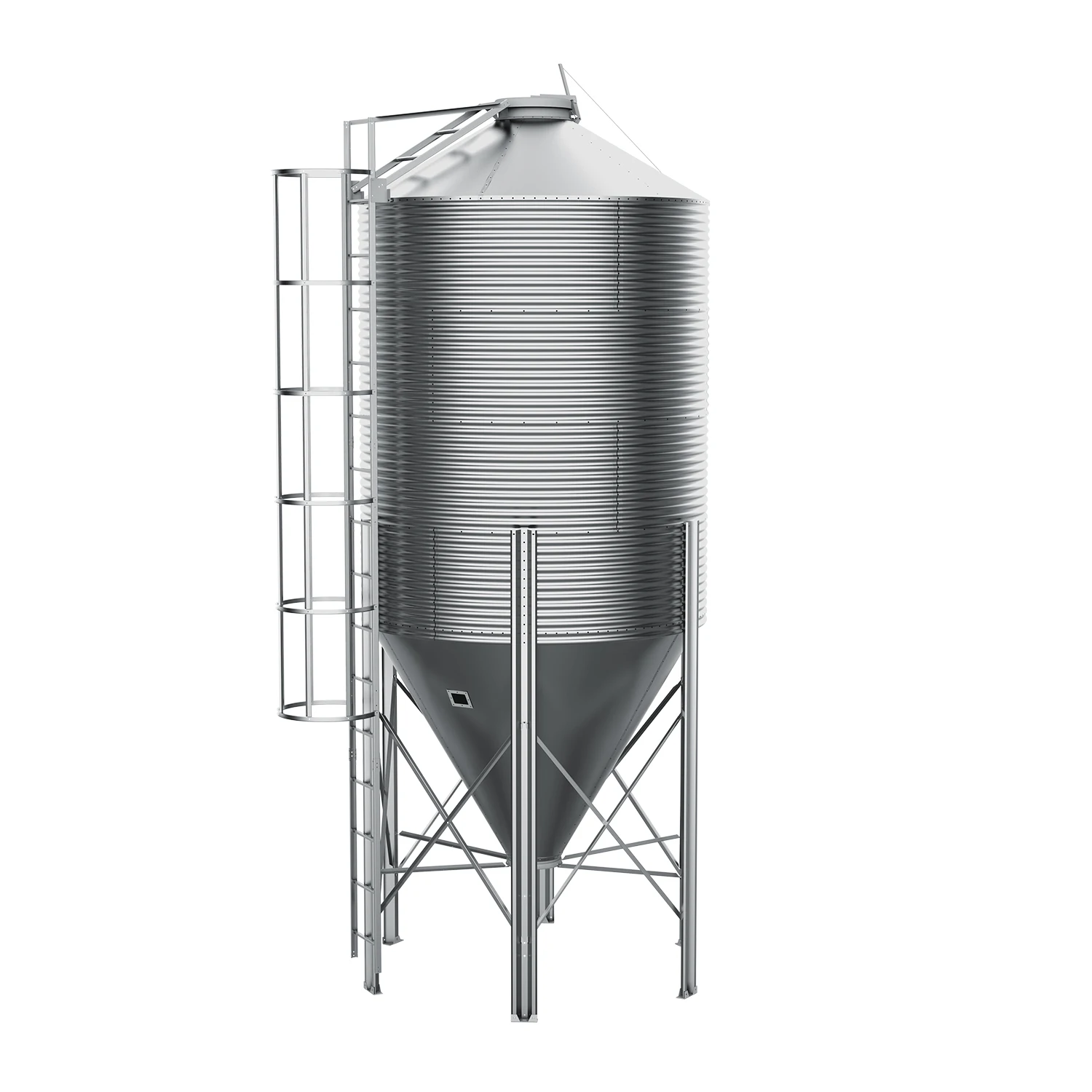 Galvanized Steel Grain Storage Silo Corn Seed Storage Silo - Buy ...