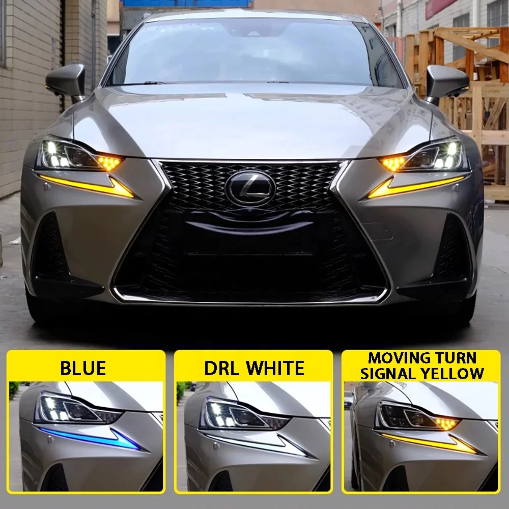 2PCS LED RGB DRL For Lexus IS250 300 350 F IS200t/300 2017