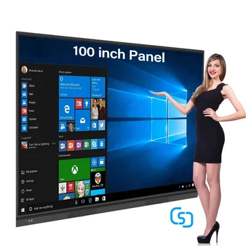 55 65 75 85 86 98 110 Inch Pen Finger Touch Interactive Flat Panel 4k Lcd Digital Interactive Smart Boards for Schools Teaching