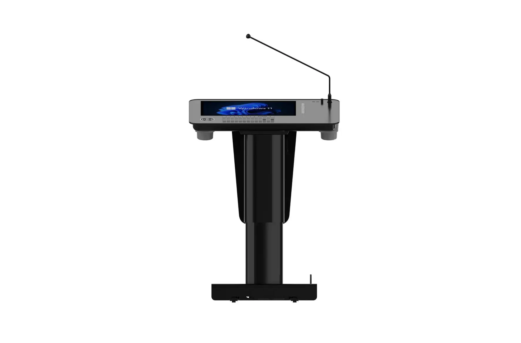 High Quality Electric Height-adjustable Lectern IOT Controlling Wireless Microphone Podium Classroom Teacher's Speech Table