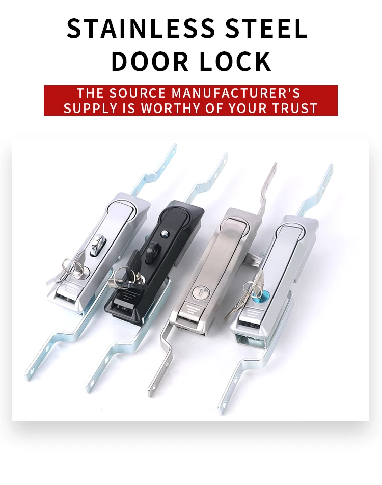 Stainless Steeladjustable Electronic Door Handle Lock,Power