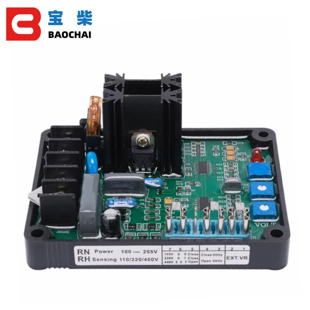 Universal Brushless Ac Diesel Alternator Control Module Parts Single Three Phase 220V 380V 2A GAVR-8A Generator Avr GAVR 8A