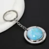 sky blue glass-keychain