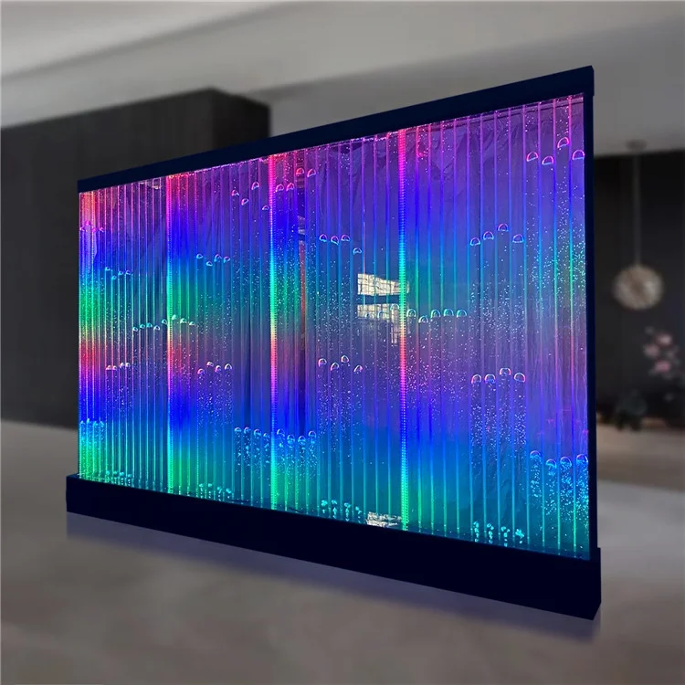Coastal Home Decor Digital Bubble Water Wall Partition with RGB