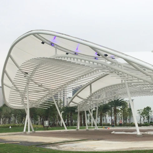 Modern Transparent ETFE and PVDF Membrane Material for Architectural Greenhouse Roof for Parks Outdoor Spaces Halls Hotels