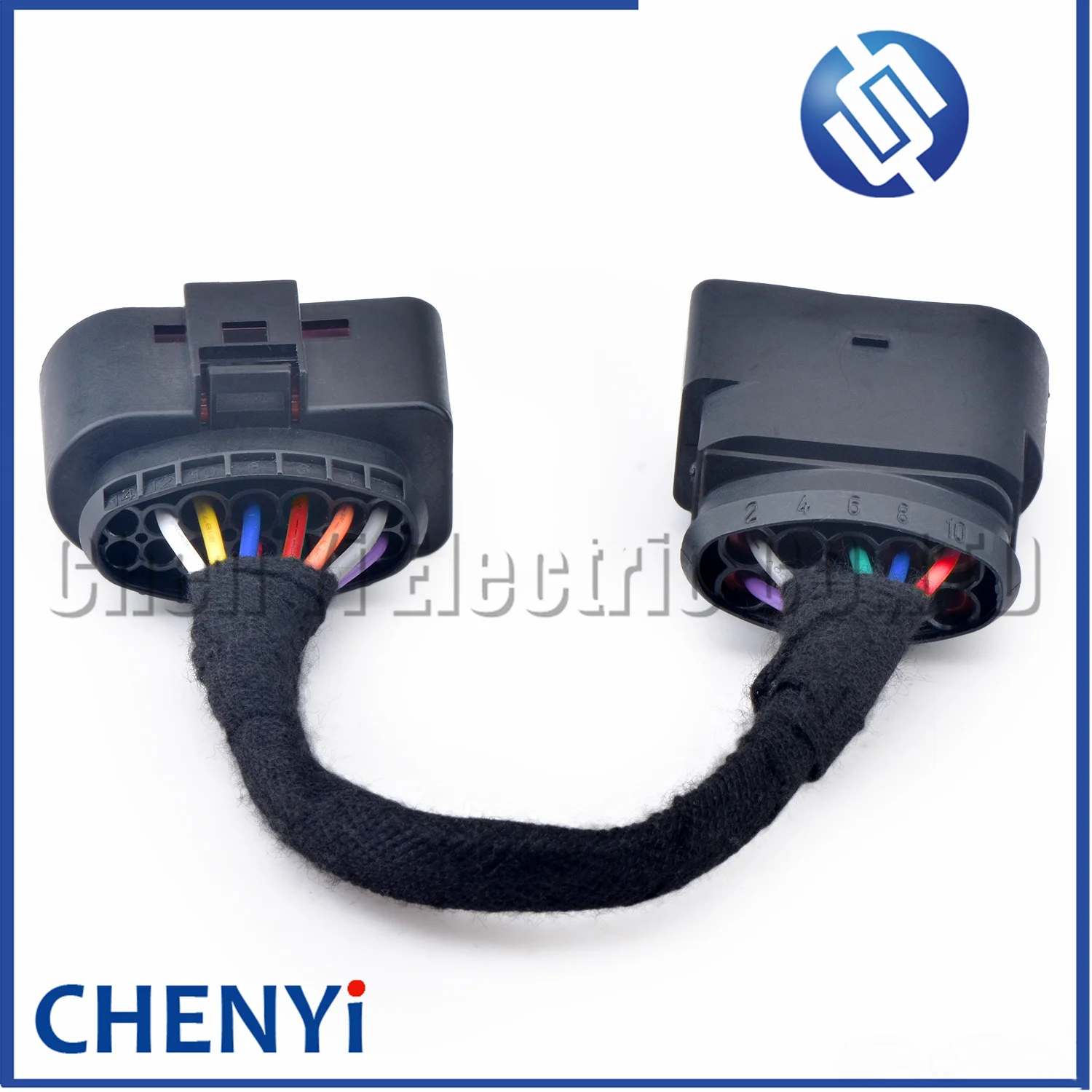 Connecteur Prise Lampe Xénon Phare 14 Broches 1J0973737 - Compatible VW Audi Skoda