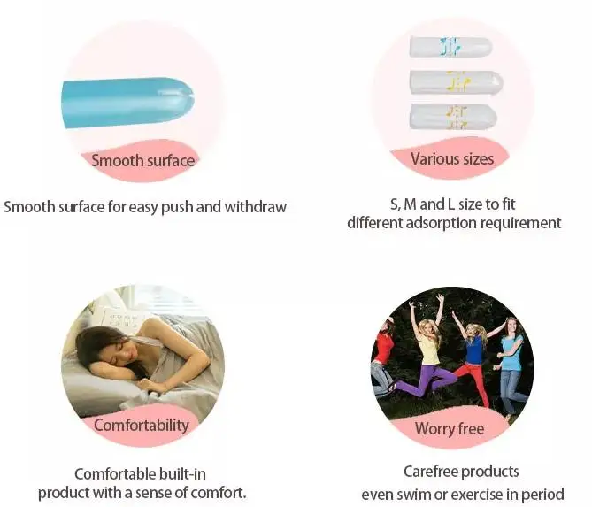 Wholesale Organic Cotton Tampons Hot Selling Menstruation Feminine