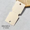 Tarjeta para accesorios de cabello y collares de 5*12 cm - Papel vainilla 350