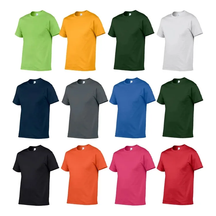 High Quality 100% Cotton 180gsm Men Unisex Multicolor Wholesale Solid Oem  Logo Blank Custom Design Plain T Shirts - Buy High Quality 100% Cotton  180gsm Men Unisex Multicolor Wholesale Solid Oem Logo