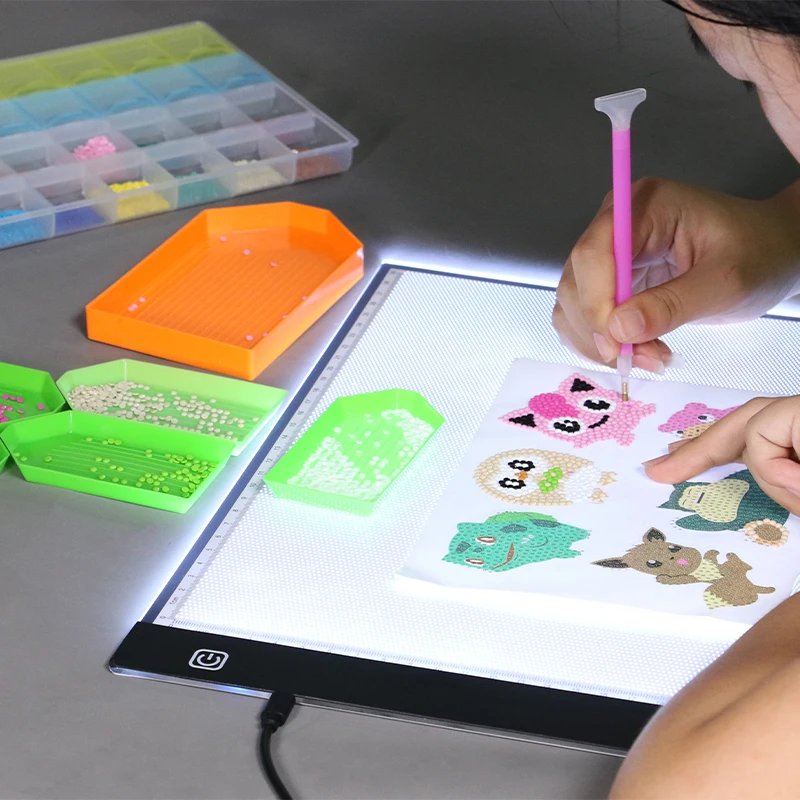Hot Selling A4 Level Dimmable Led Drawing Board For Kids Artcraft