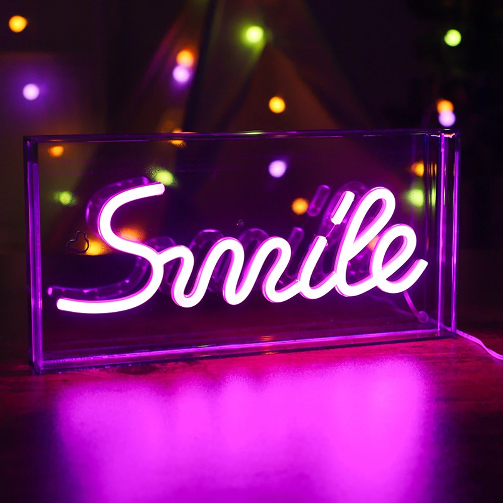 Neon Sign Light Box Night Club Lights Bar Game Room Wall Decoration