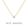 Gold 4mm-DY191711-S-G-WH