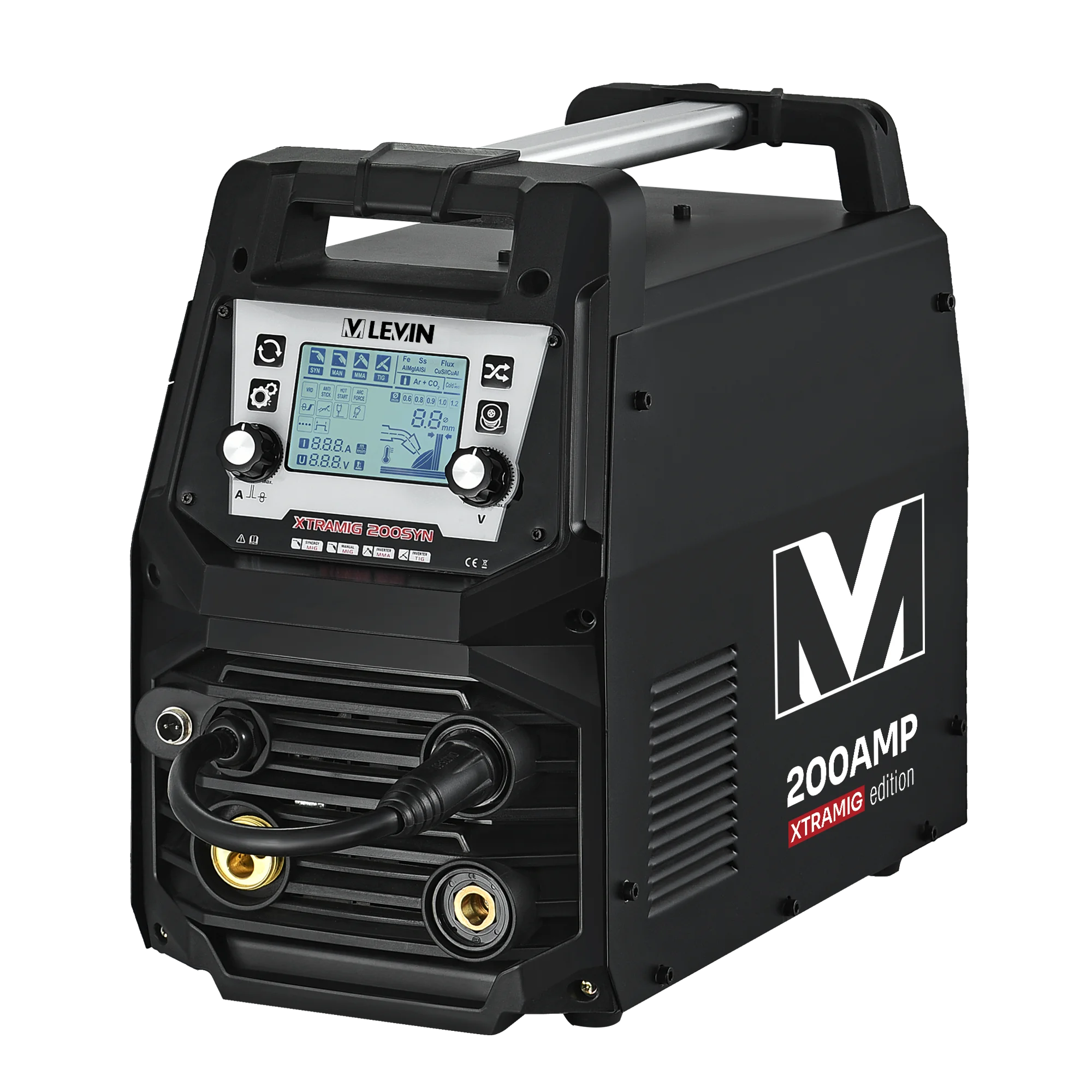 LEVIN NO GAS FLUX WIRE INVERTER WELDER XTRAMIG 200 GASLESS MIG WELDING MACHINE