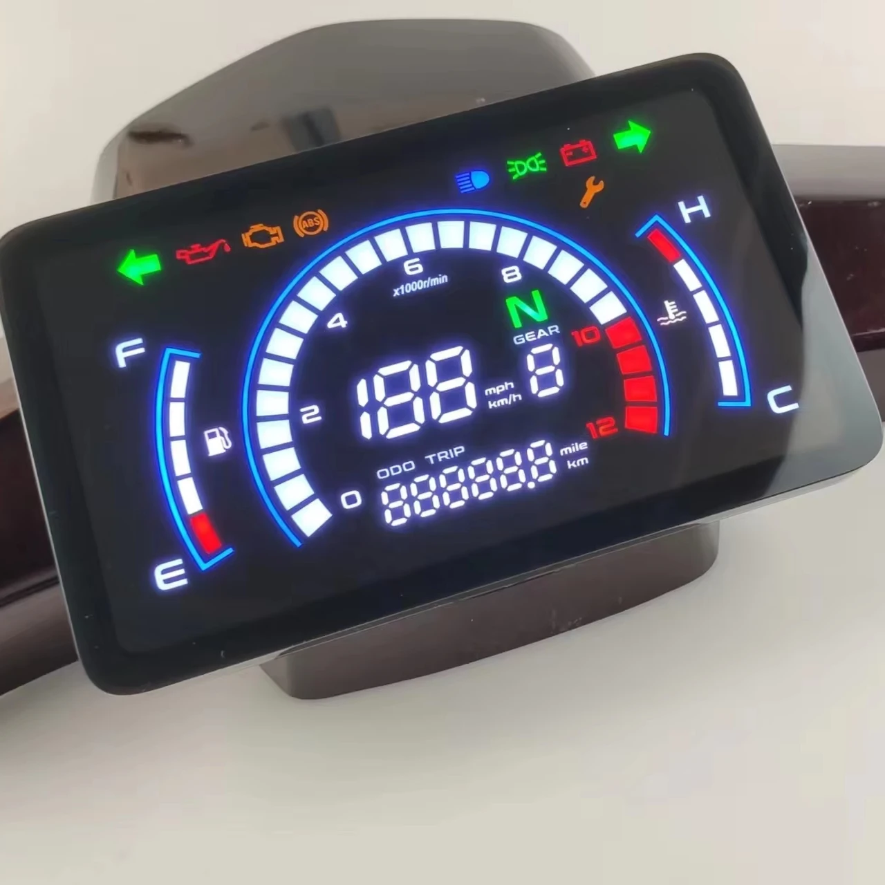 新バージョンex5バイクデジタルメーター走行距離計計器スピード