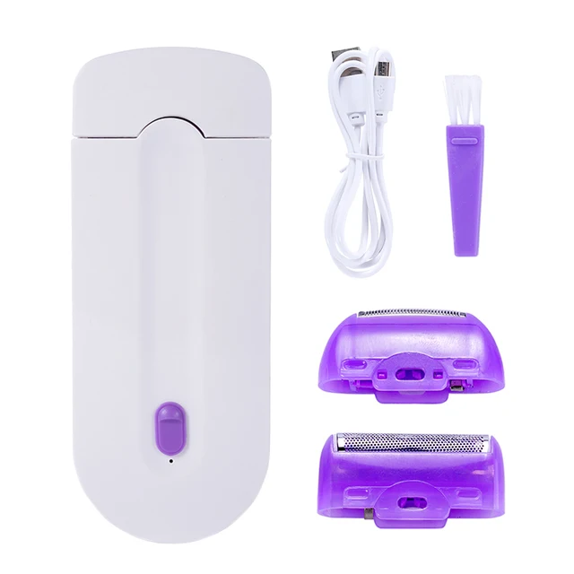 Hot Sales Mini Electric Epilator Painless White Hair Removal Machines for Women for Body Face English Operating Laser Epilator