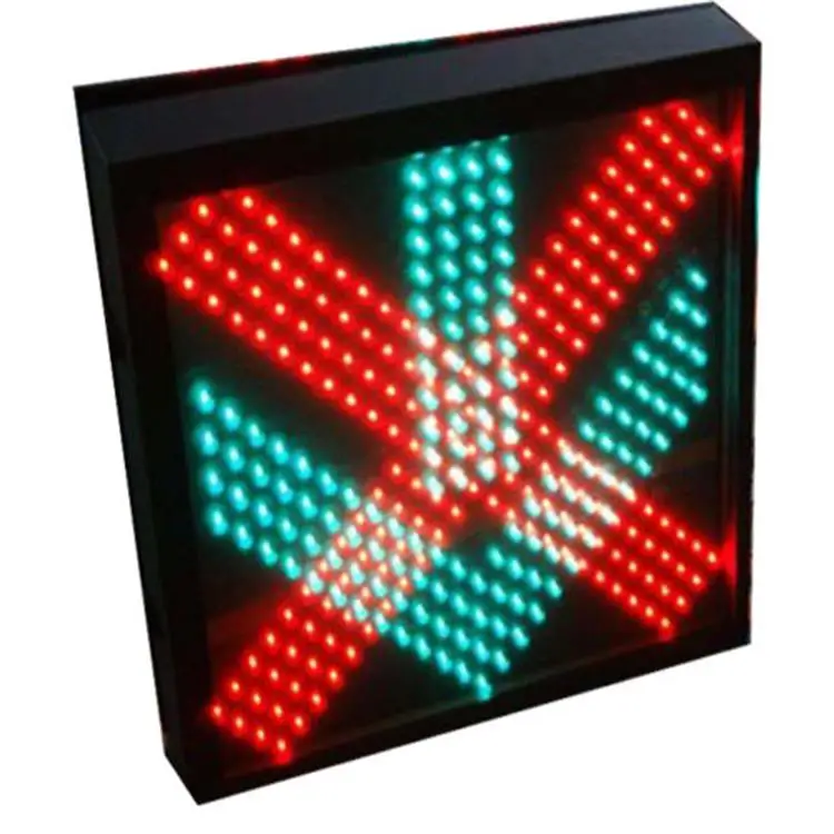 Red Cross Green Arrow Led Display Board Sign High Way Subway Metro Station Led Light Guide Panel