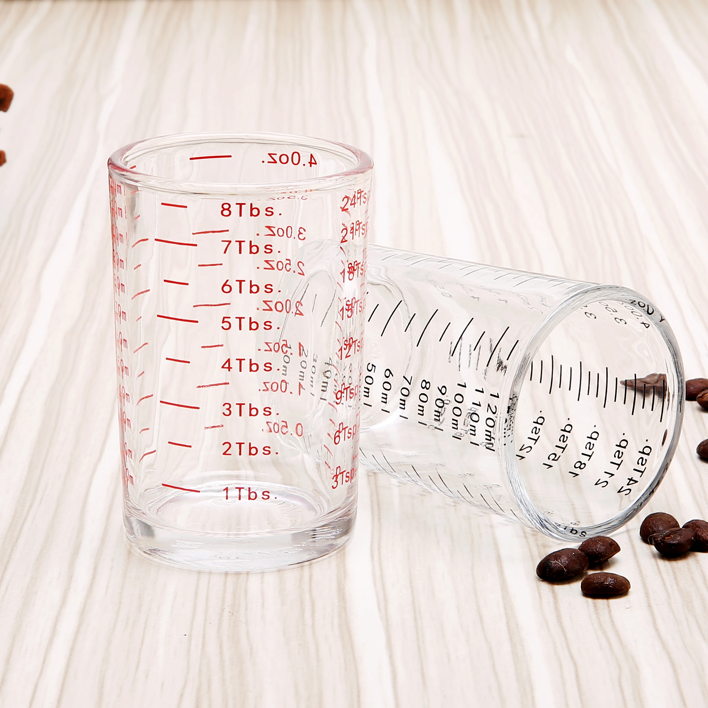 bcnmviku 120ml espresso shot glass measuring