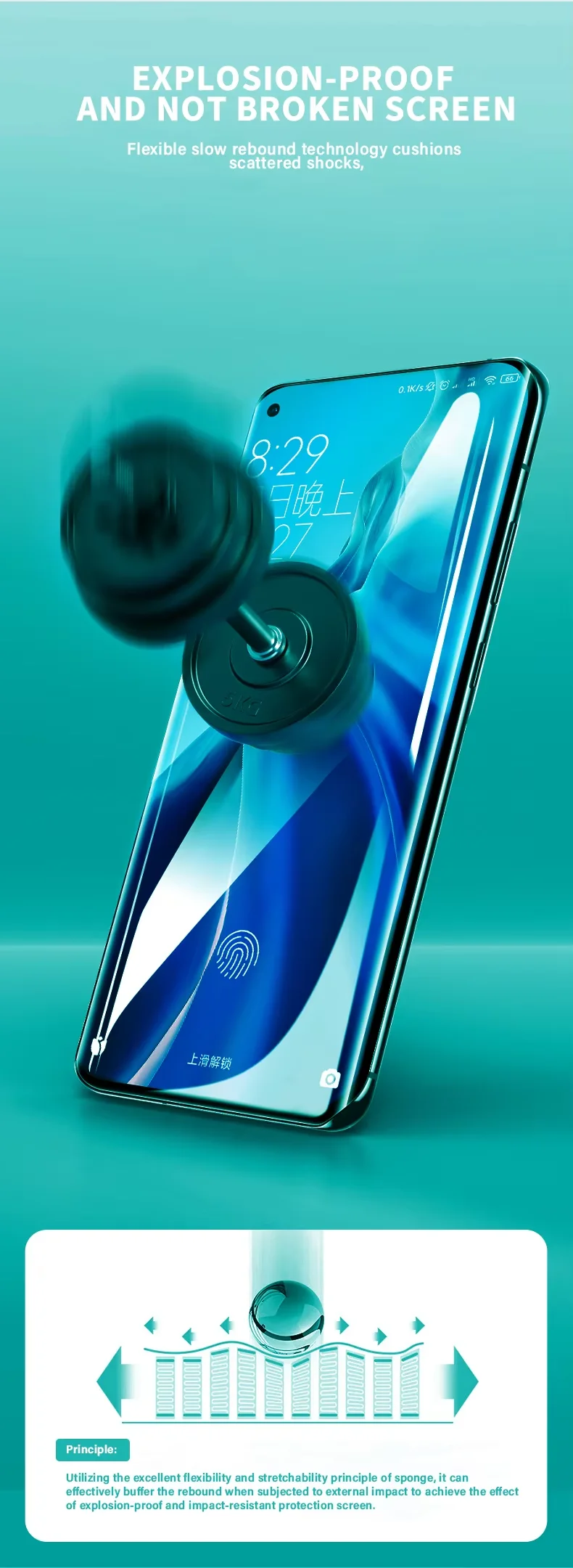 Wholesale Mobile Phone Accessory Full Coverage TPH Hydrogel Film Blue Light Filter Front Screen Protector for samsung S21 S22 supplier
