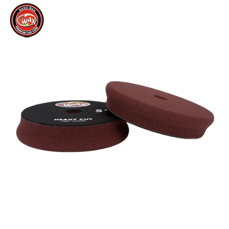 Нано-восковые 5-дюймовые дорожные буферные крюки и петли для полировки автомобиля полировальные пенные колодки компаундирования воска