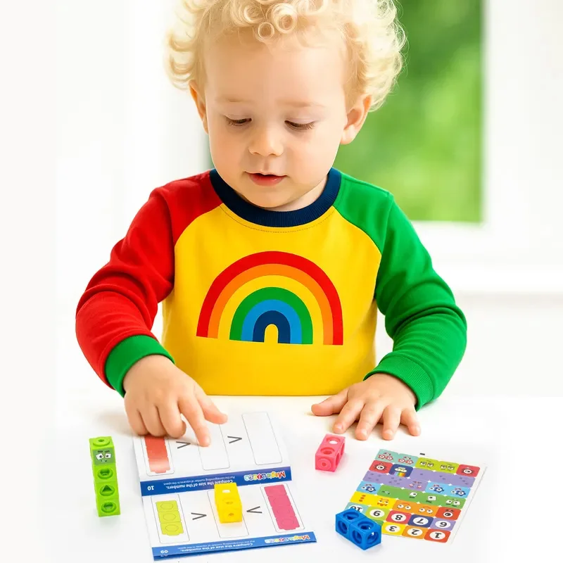 Jouet éducatif Mathématique – Cube Magique Coloré ABS – Additions, Soustractions, Multiplications, Divisions – Préscolaire