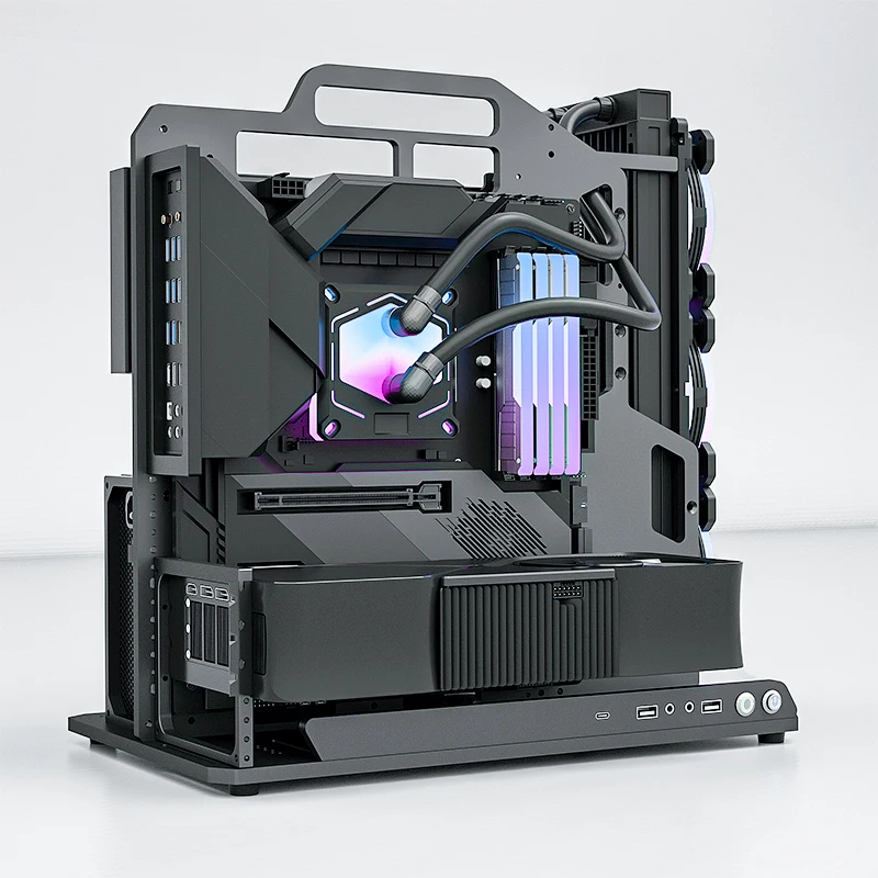 Socooler Custom DIY RX7800 XT GPU ITX Case with Water Cooling Support
