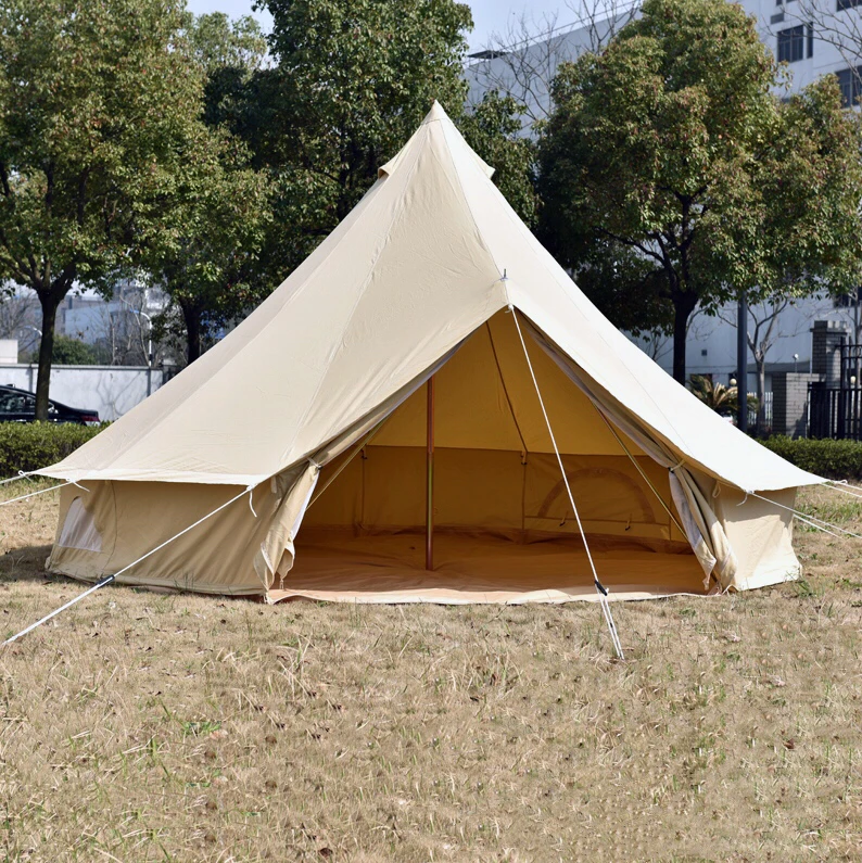 5m Fire Proof Bell Tents Durable Waterproof Camping Tents