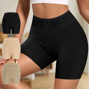 Hot Selling Stretchy 4 Pieces Sets Comfortable Women's Underwear Pant Lace Boxer Panties Boyshorts Women