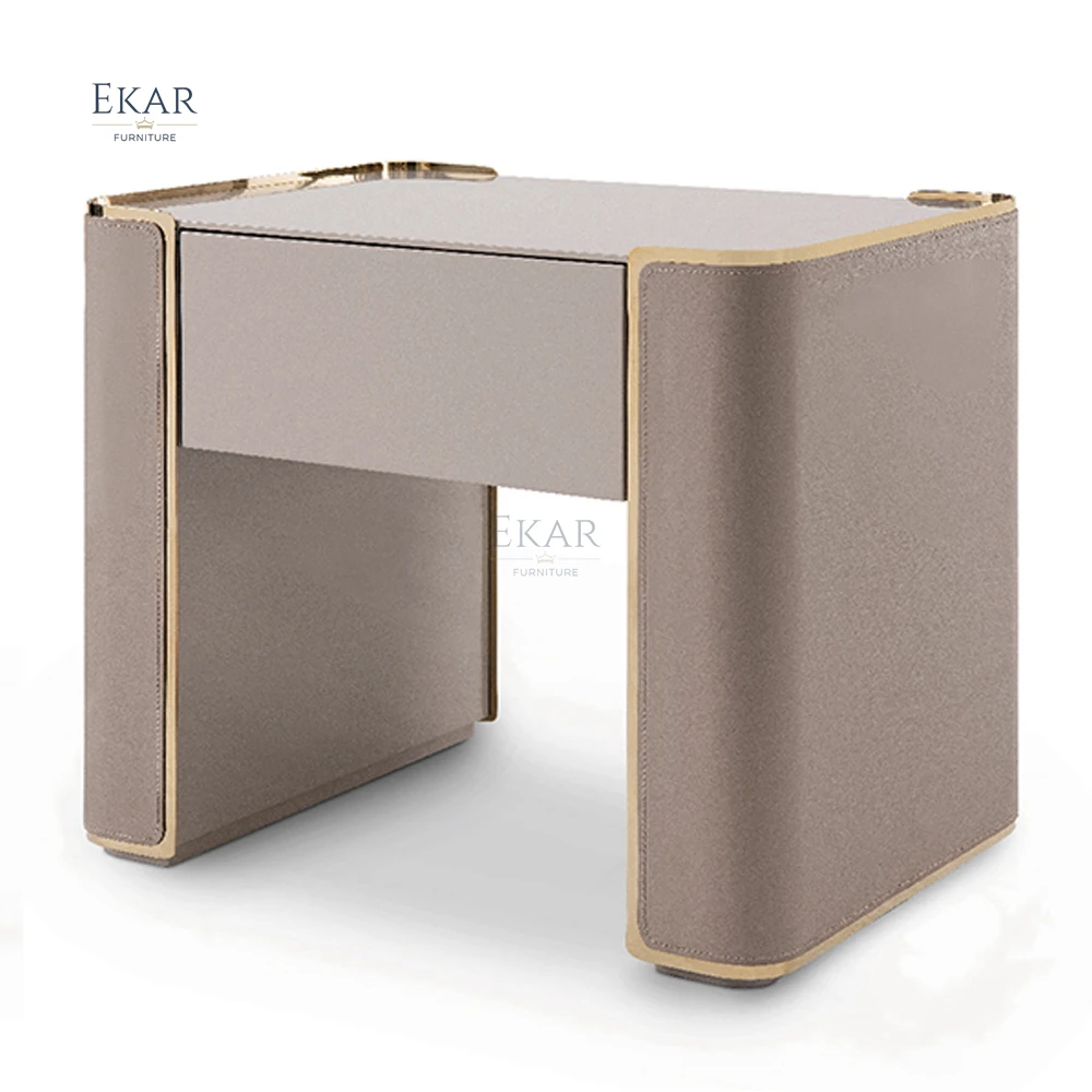 EKAR FURNITURE high end luxury nightstand Modern furniture household bedroom bedside