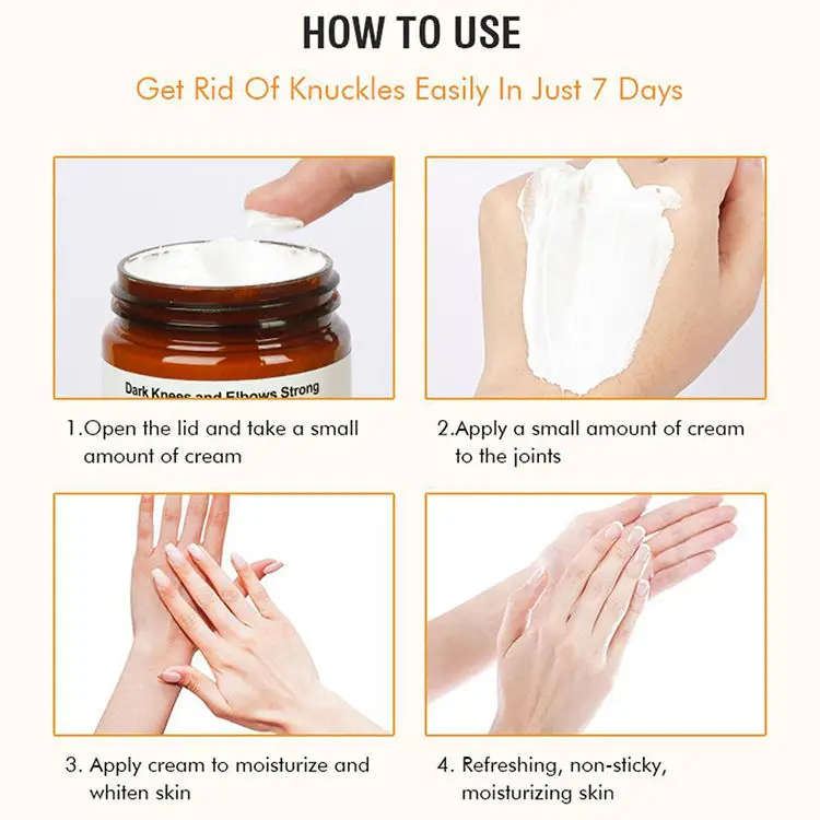 Dark Knees and Elbow Cream - Fast Action Whitening Cream - Cream To Cure Elbow Acne Fast
