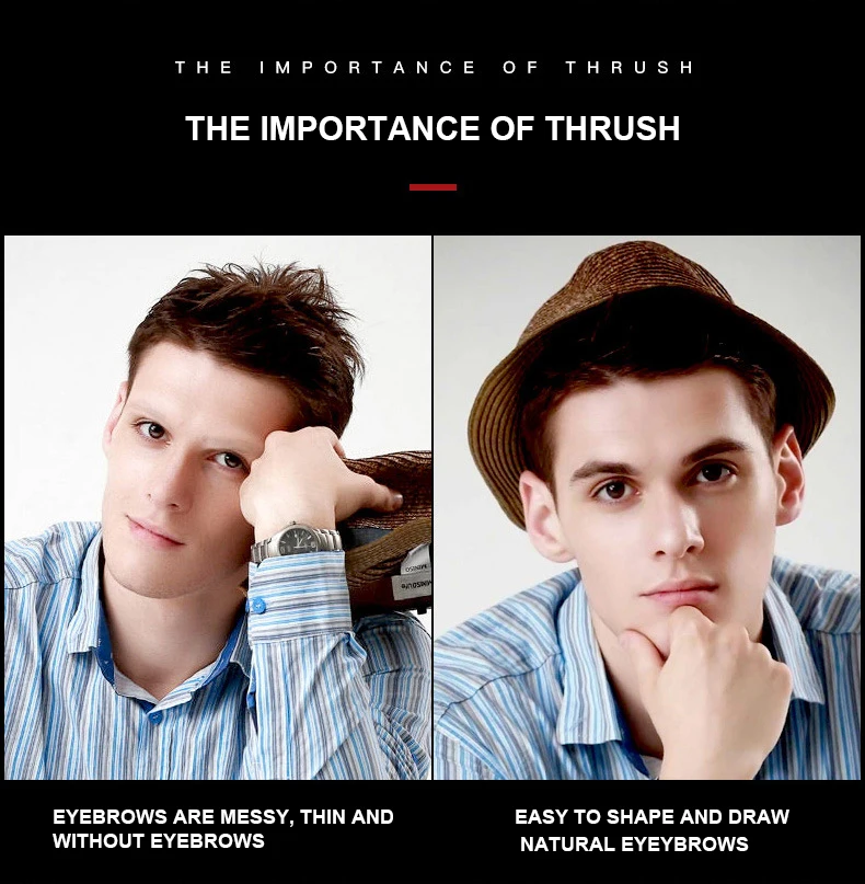 Горячая Распродажа товар Ome Make Your брендовая Косметика высокое пигментированное лицо двойной водонепроницаемый наполнитель для бороды