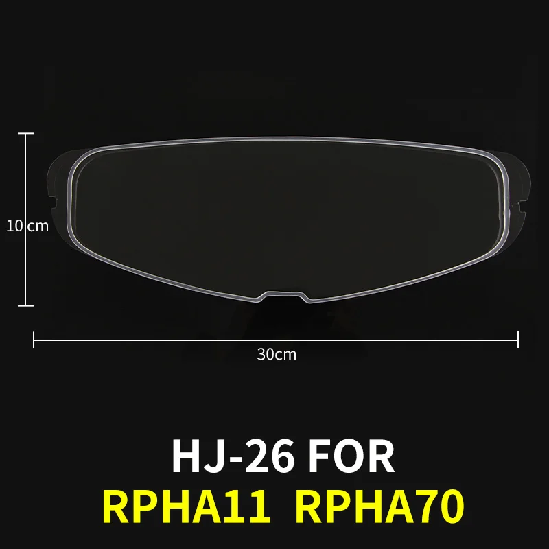 HJ-26 d'importation sécurité Anti-brouillard film patch PC moto casque visière films RPHA11 RPHA70 antibuée brouillard résistant patch