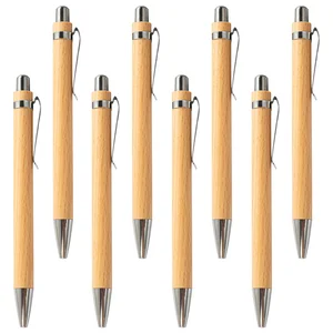 Hot Sales Wood Ballpoint Penr Customized Logo Eco Friendly Promotion Advertising  Bamboo Pen