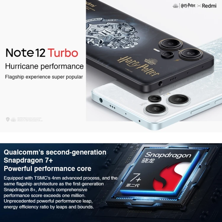 オリジナルのXiaomiRedmi Note 12 Turbo 5G、64MPカメラ、12GB
