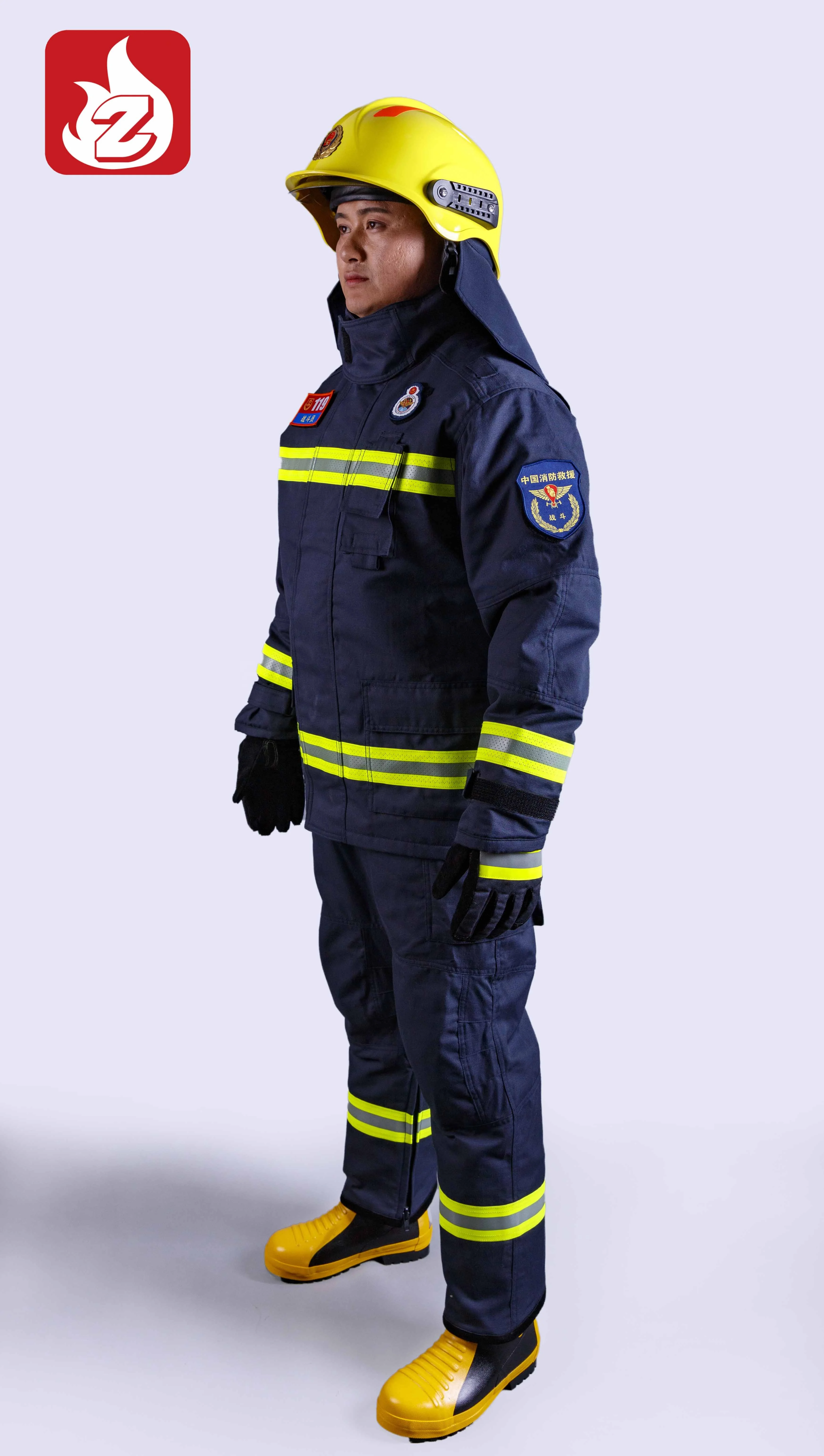 High Quality Ce Certificate Fireman Suit Four Layers Nomex Firefighter ...