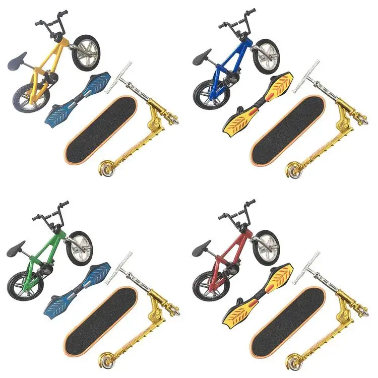 finger bmx scooter and skateboard