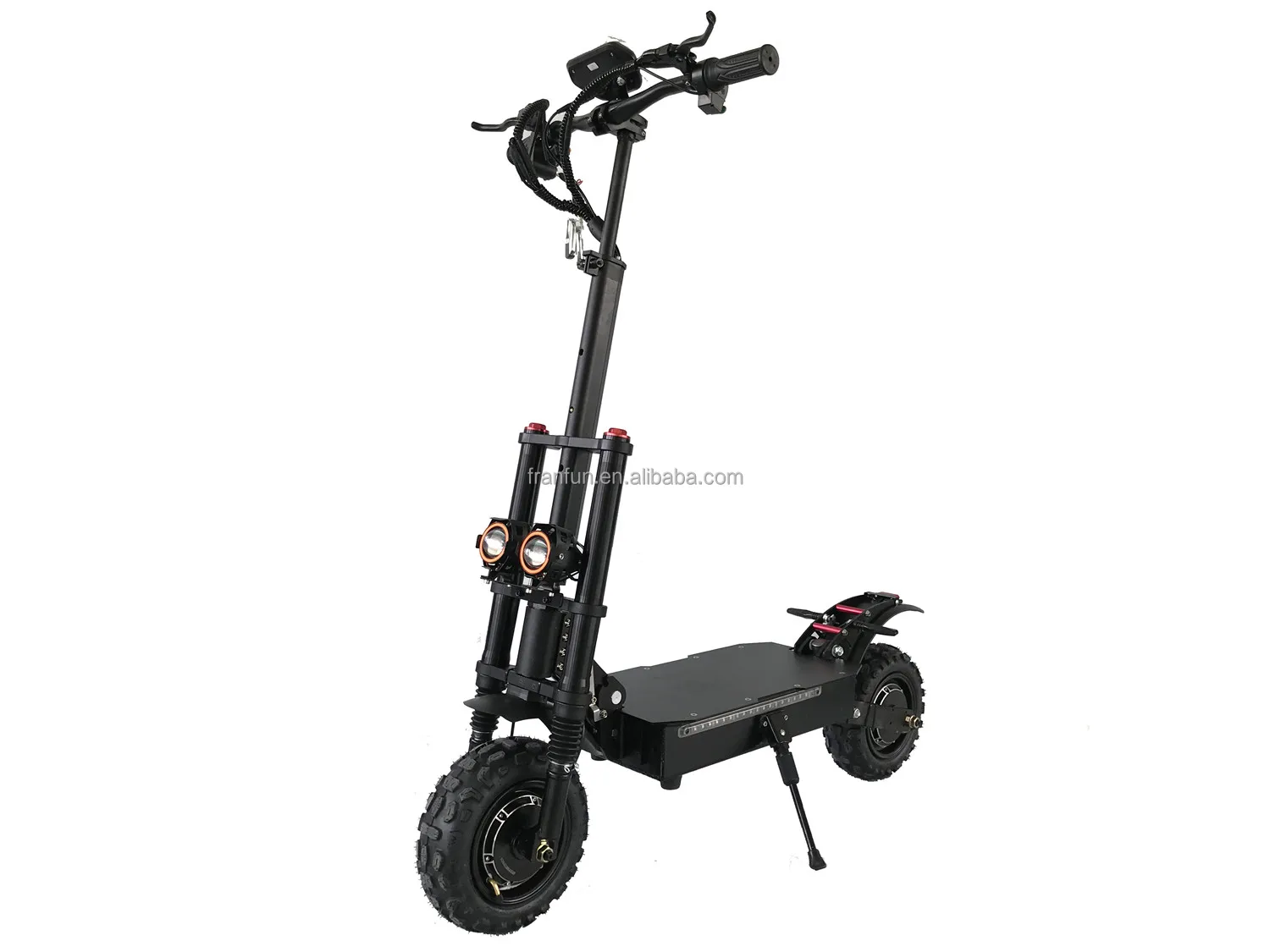 ce rohs认证1200w   1200w双马达特技滑板车11英寸全地形双功率电动