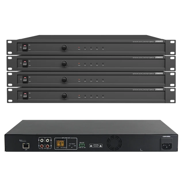 Internet Network Audio Digital Amplifier Professional Audio PA System IP Network Public Address Amplifier
