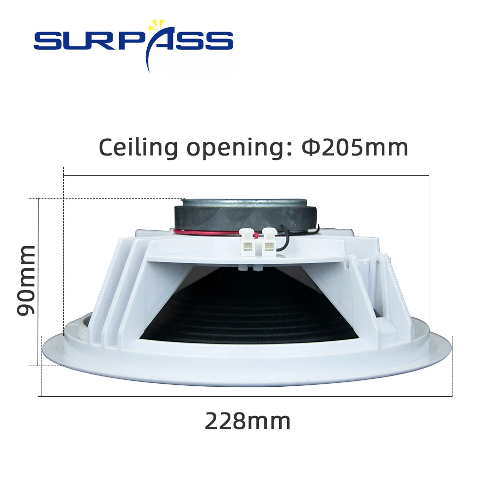 CR815 Surpass CR815 Public Address Broadcast Background Music System 15W Ceiling Speaker 8 Inch Wireless Home Speakers
