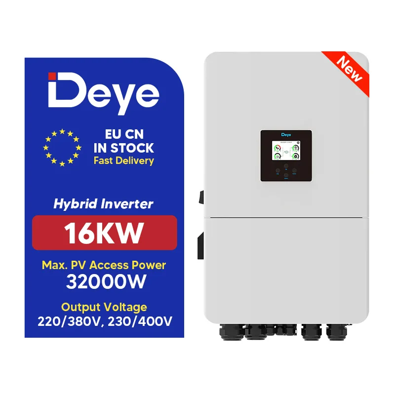 Deye Ip65 Hybrid Solar Energy Inverter 15Kw 16Kw 18Kw 20Kw Sun-14/15/16/18/20K-Sg05Lp3-Eu-am2 Solar Panel Inverter Hybrid