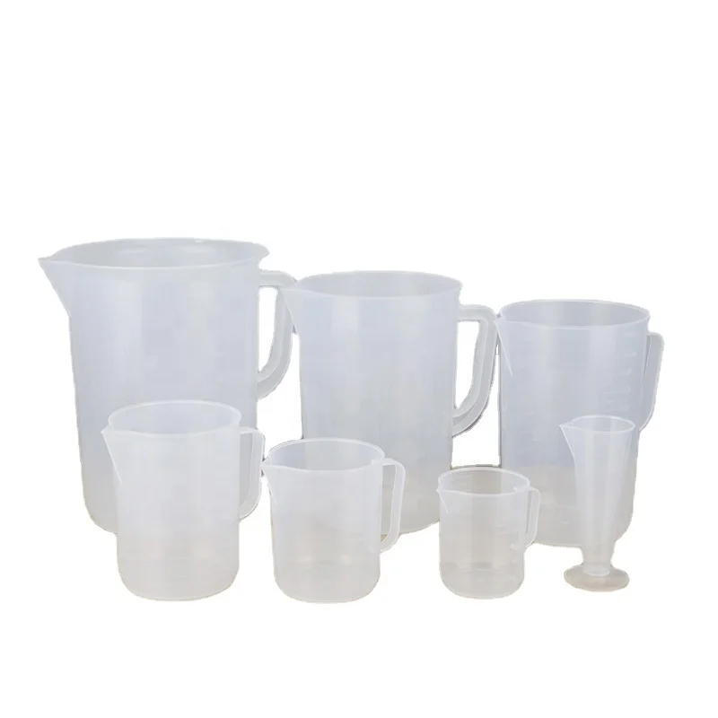 100ml 5000ml Plastic Kitchen Measuring Cup Transparent Plastic Measuring Beaker Cup