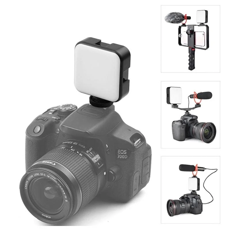 AY-49S Mini LED Video Light Portable camera Photography Fill Light 6000k Mini Video white Light for making videos taking photos