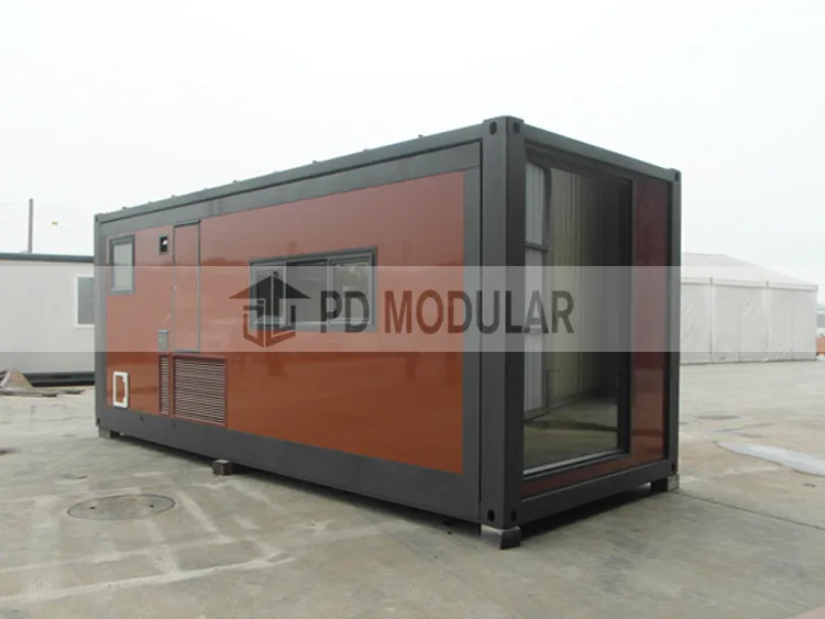 Slide Out Pop up Extensible Container Houses Shop Pre Set Portable Solar Tiny Homes Apple Pod for Glamping Living Accommodation