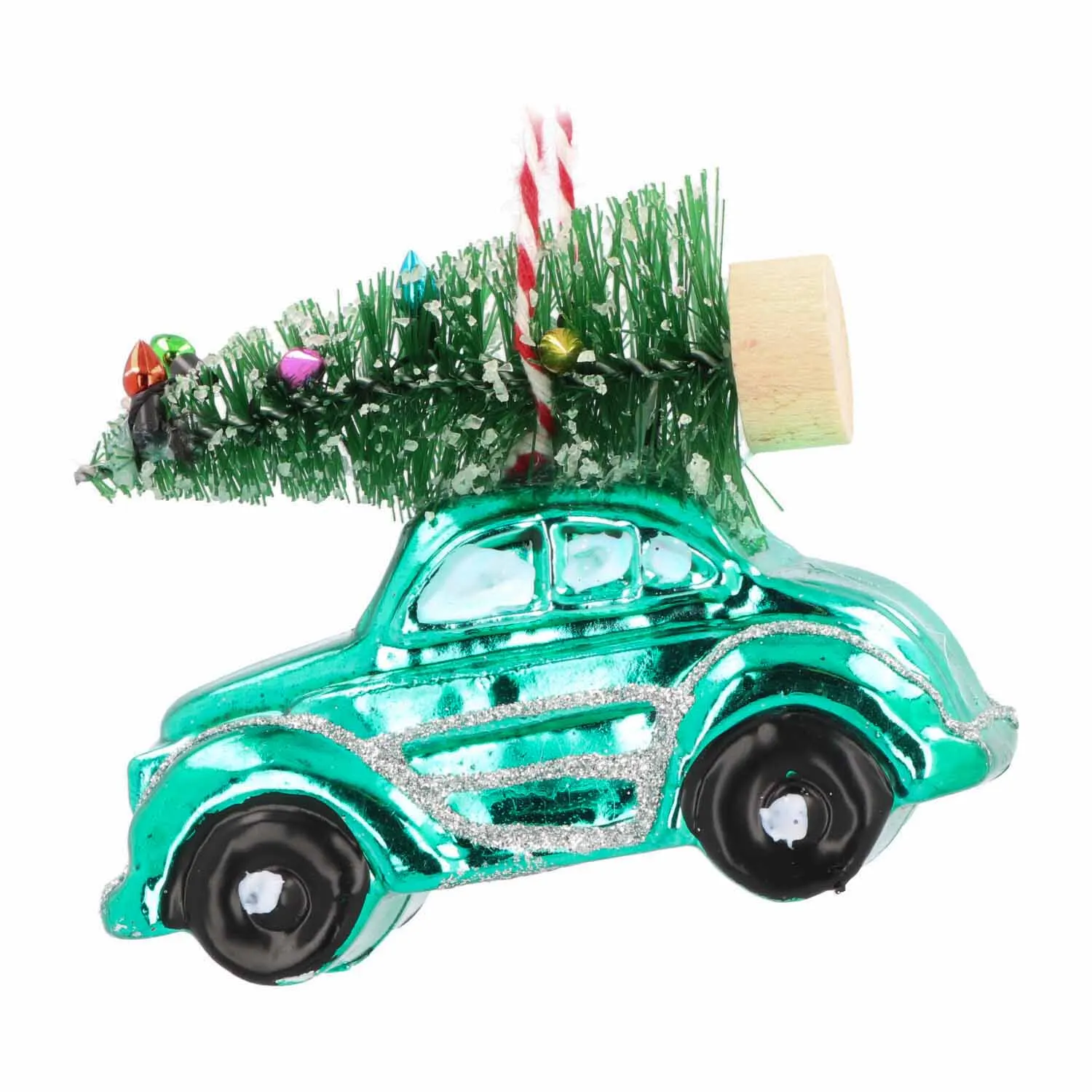 NOXINDA Custom Designed Hand-Blown Glass Mini Car Hanging Crafts Sculpture Statue Ornaments Blue Truck Christmas Tree Ornaments