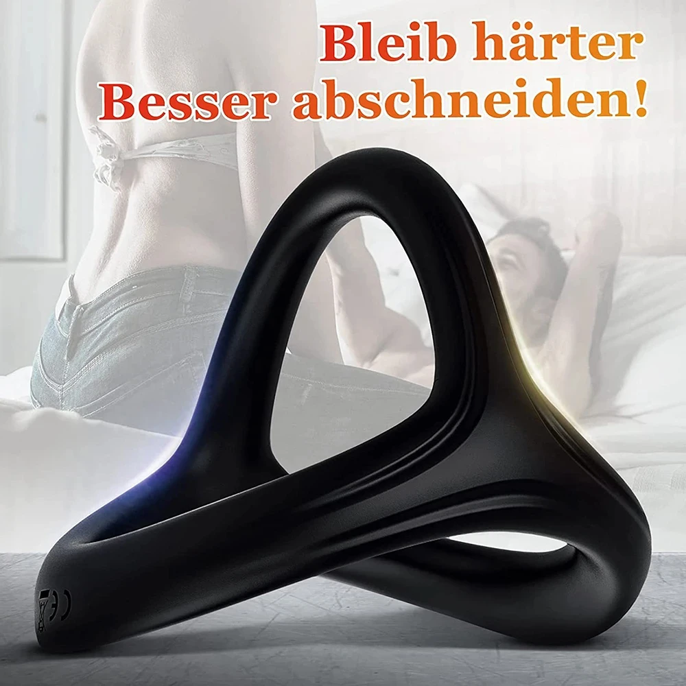 Silicone cock ring set with multiple ring options